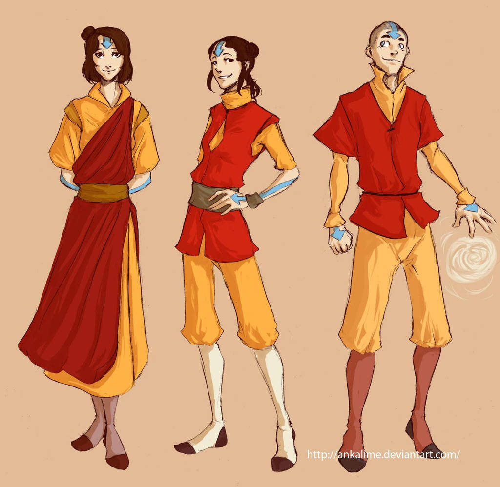 Airbending kids by ankalime