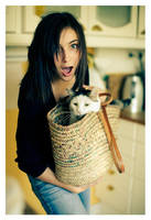 Anne-Laure and the Cat by Tomcita