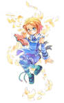 Reading a book by garun Reading a book by garun