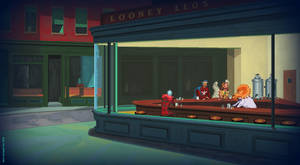 Parodies Of Edward Hopper S Nighthawks By Lablayers On Deviantart