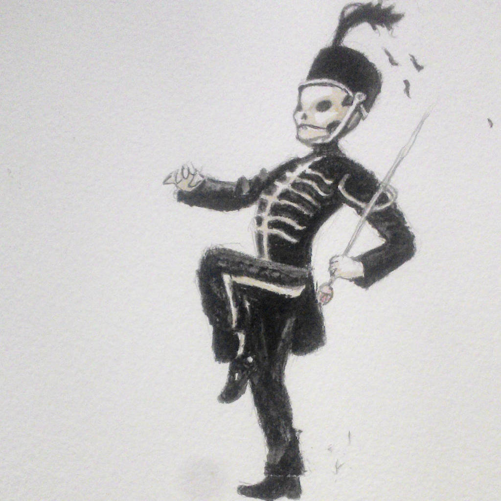 Albums 100+ Images how to draw the black parade skeleton Superb