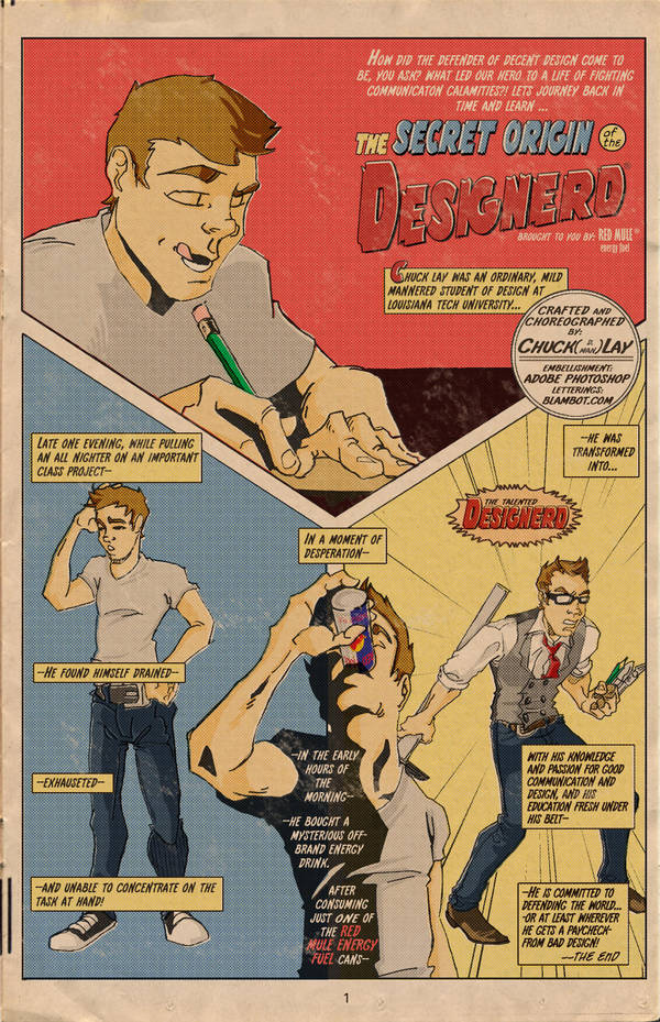 The Secret Origin of DESIGNERD by ChuckDLay