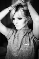 black and white portrait by Basistka