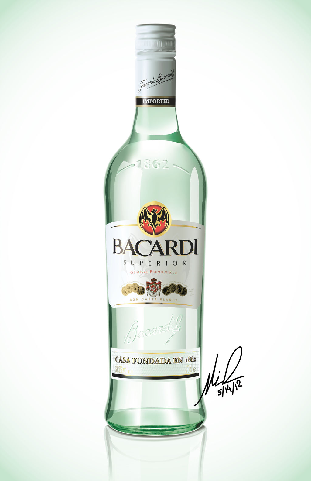 Bacardi Rum Vector by FajitaPitaGuy