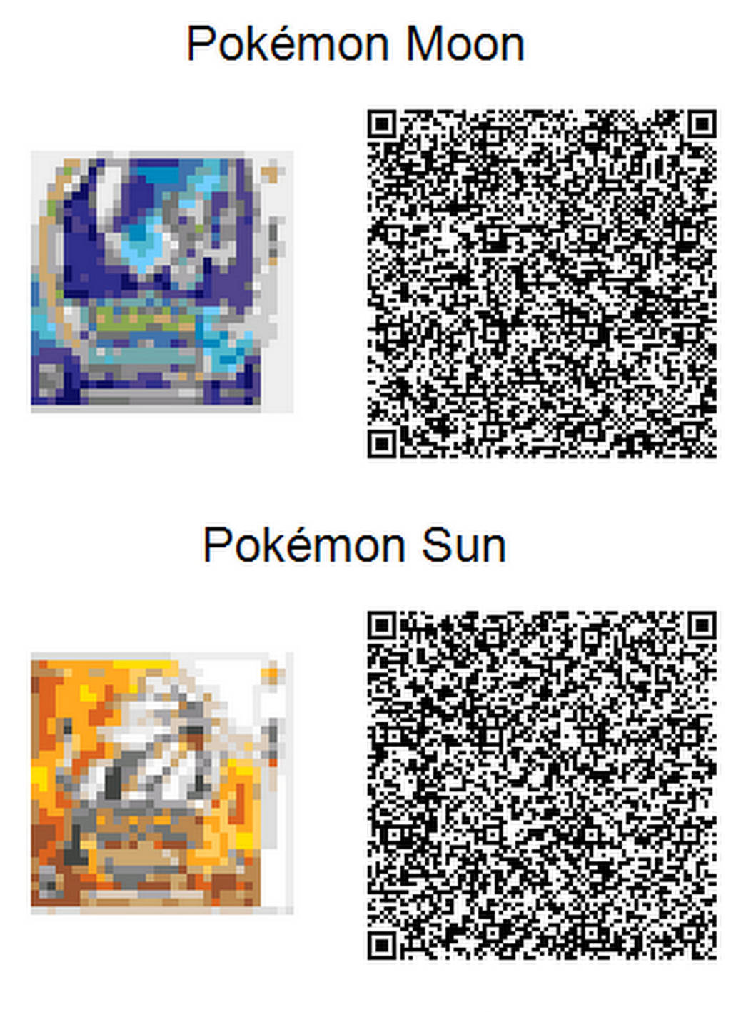 Pokemon Sun and Moon Acnl QR Codes by toxicsquall on DeviantArt