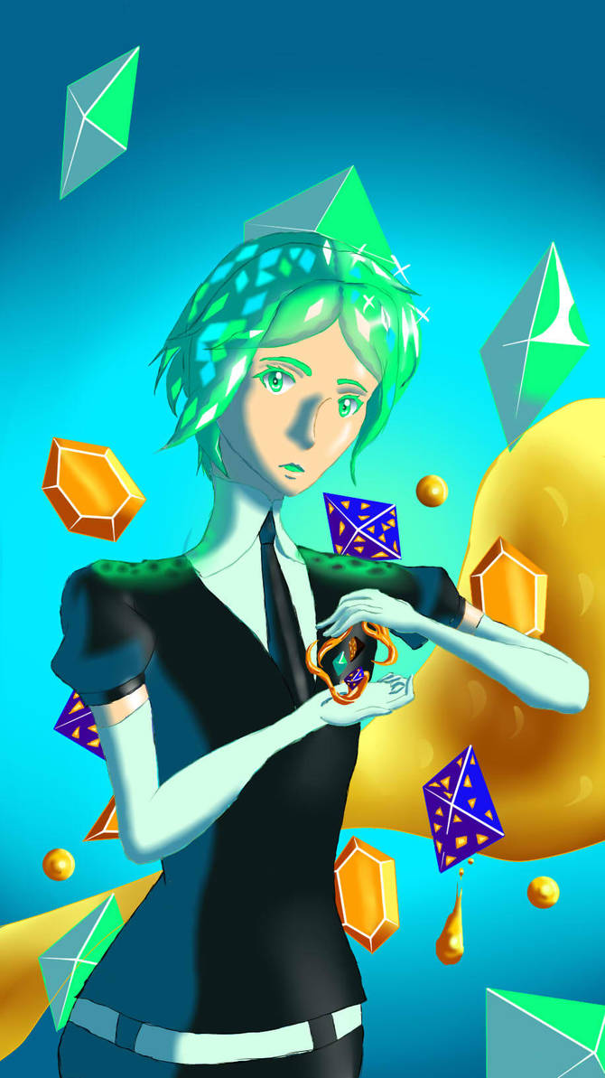 Phosphophilite (colorfull outline) by MakoPL