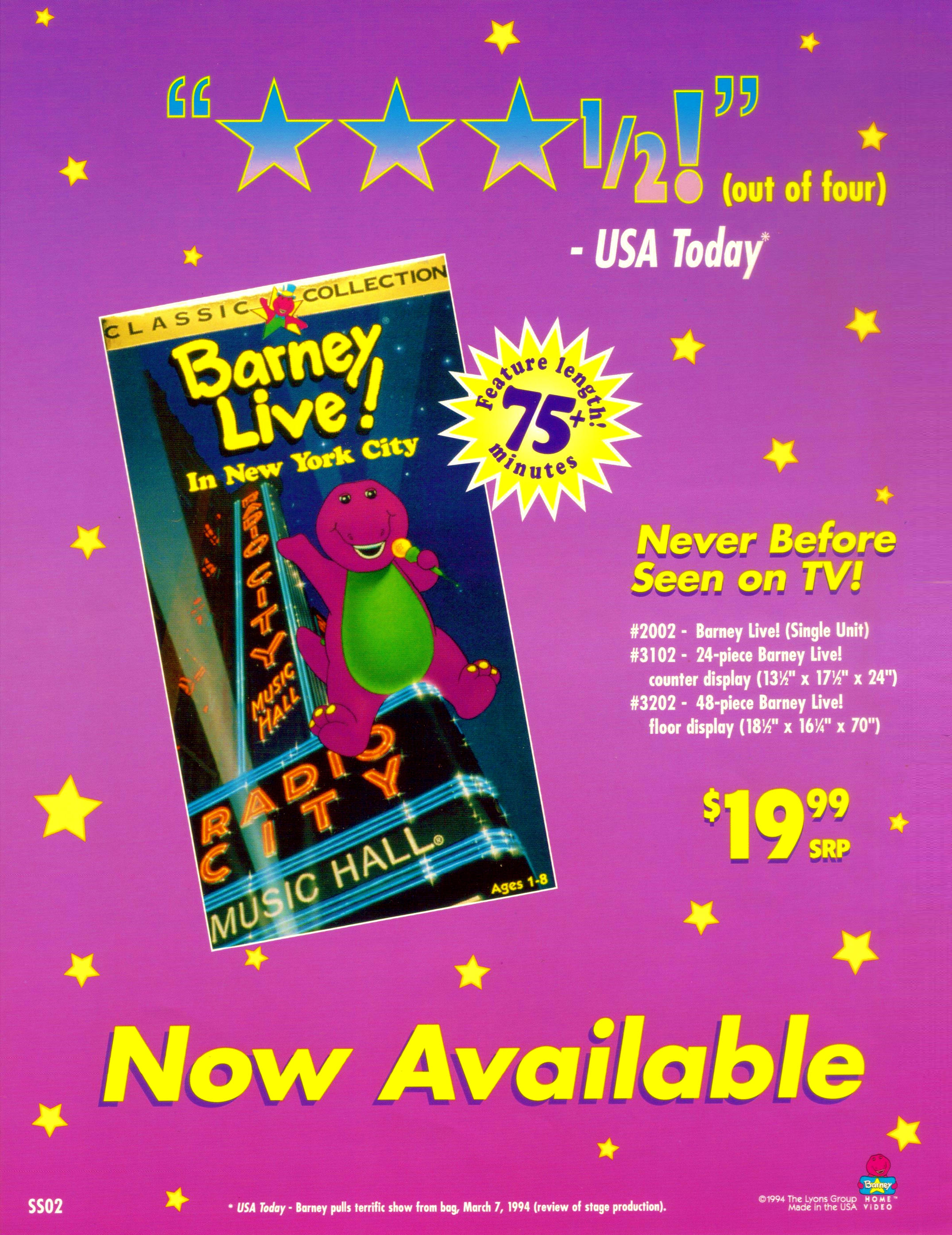 Barney Live In New York City Promo Ad By Bestbarneyfan On Deviantart