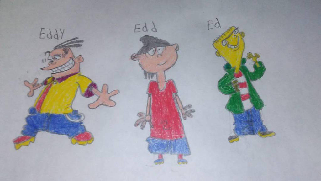 Ed Edd N Eddy drawing attempt (The Eds) by BeastmodeGuNs