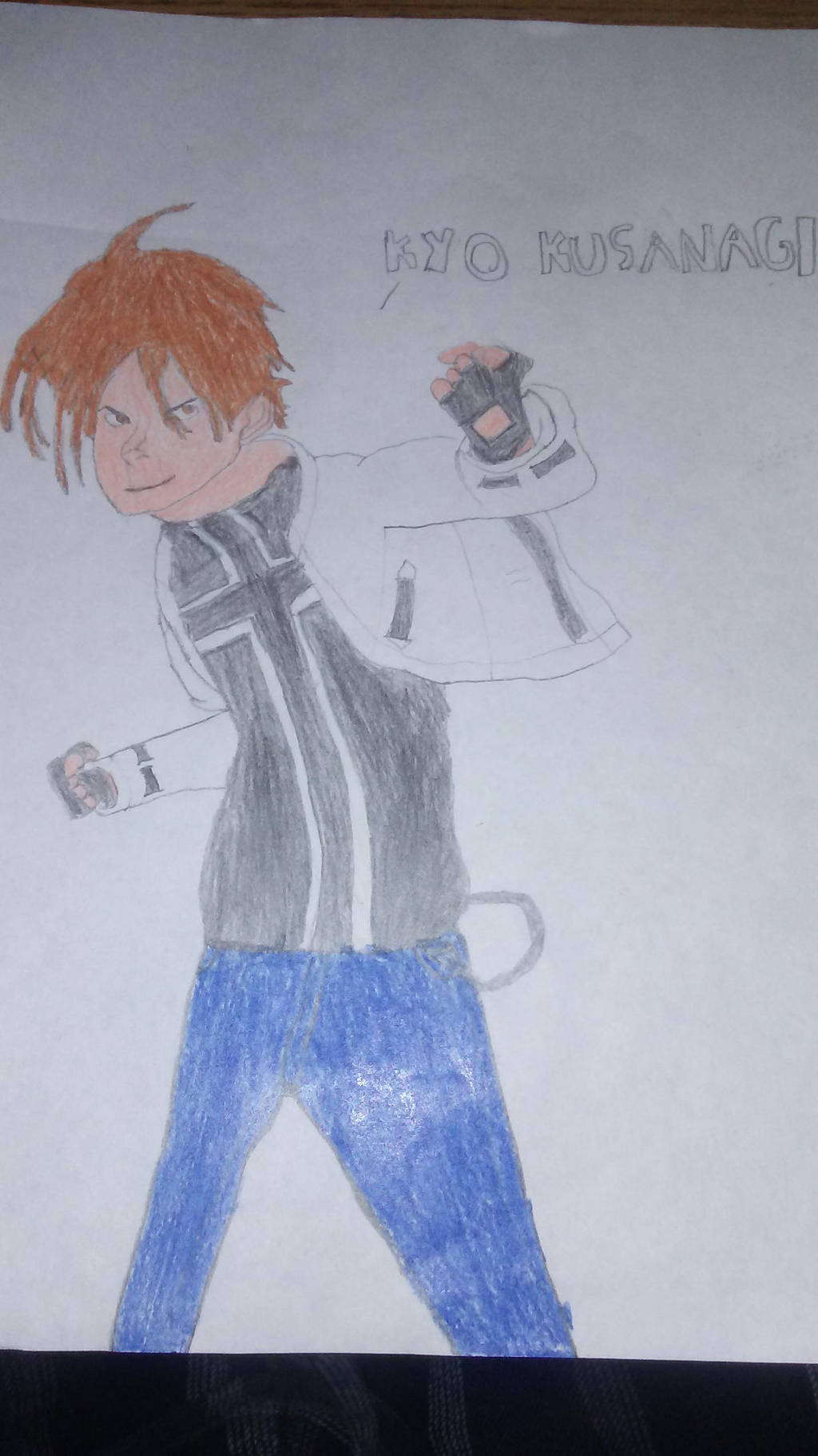 King of Fighters - Kyo Kusanagi Drawing attempt by BeastmodeGuNs