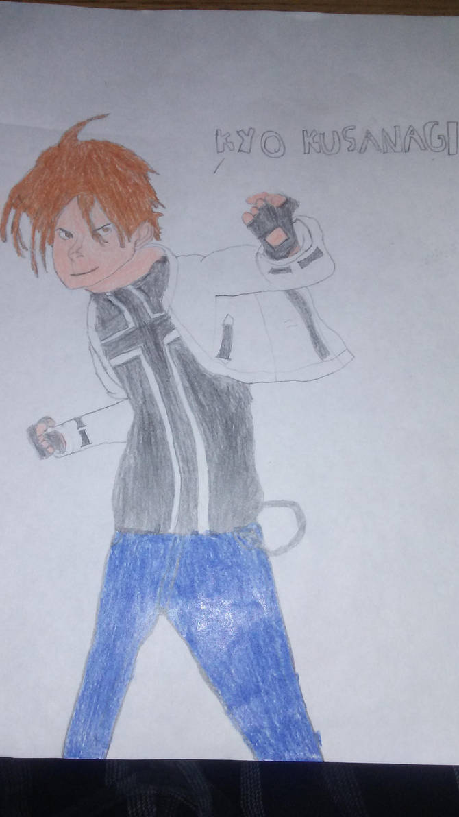 King of Fighters - Kyo Kusanagi Drawing attempt by BeastmodeGuNs