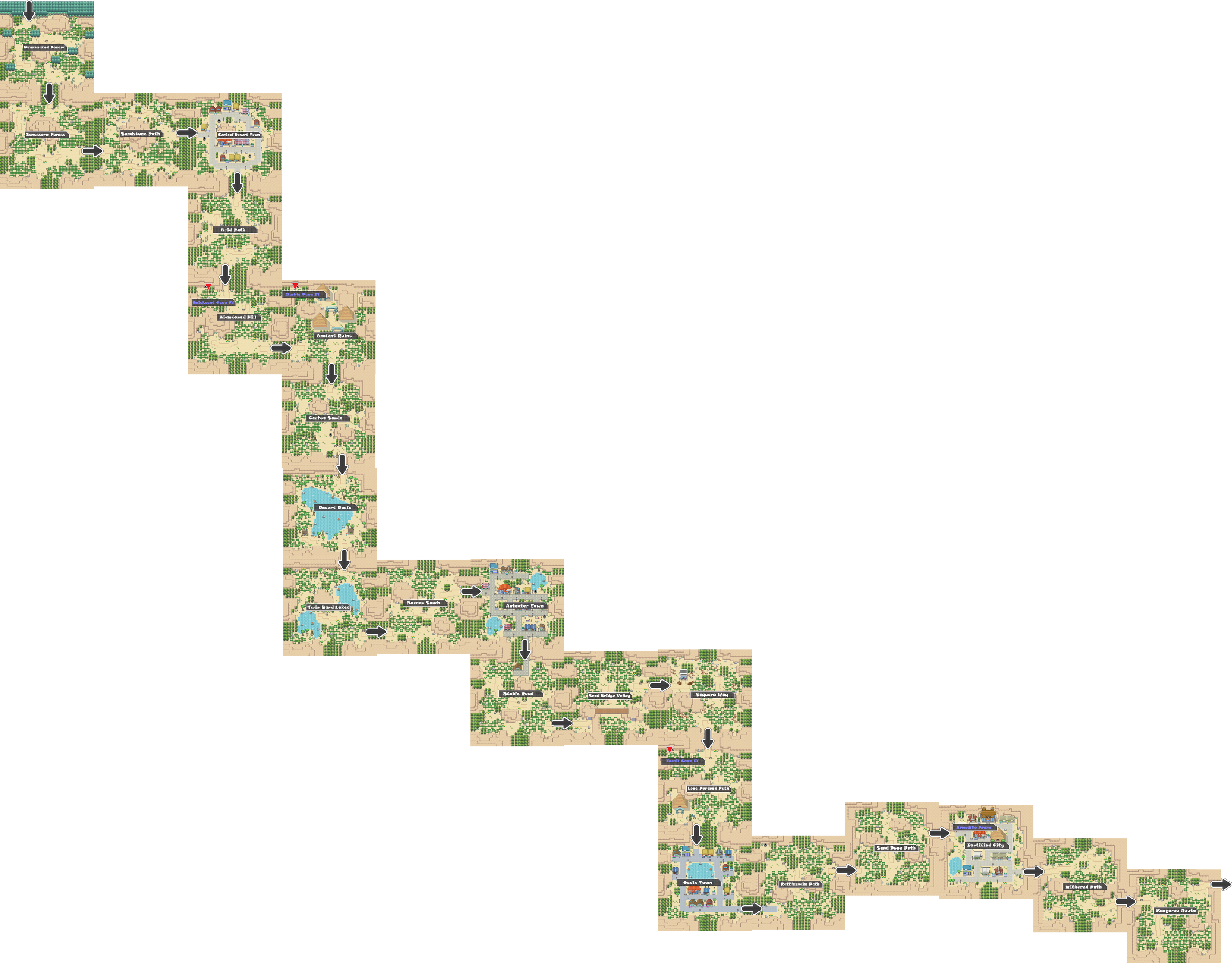 Pokemon Like Monster MMORPG V2 Zone 7 World Map by MonsterMMORPG