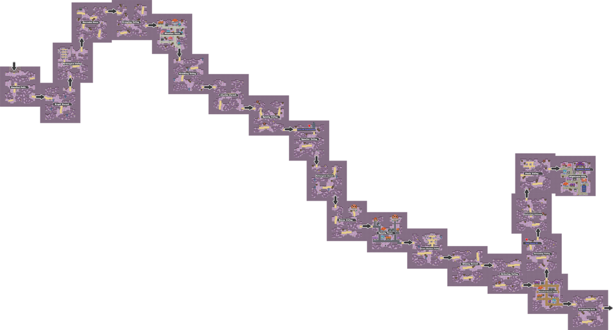 Pokemon Like Monster MMORPG V2 Zone 16 World Map by MonsterMMORPG