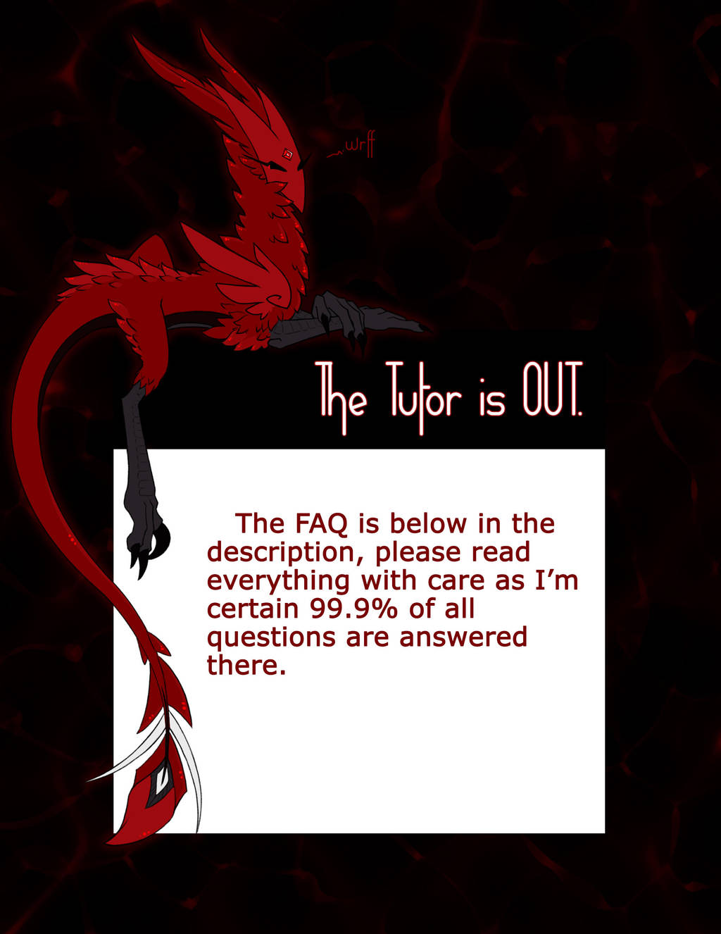 The Tutor is OUT - THIS IS THE FAQ by VIIStar