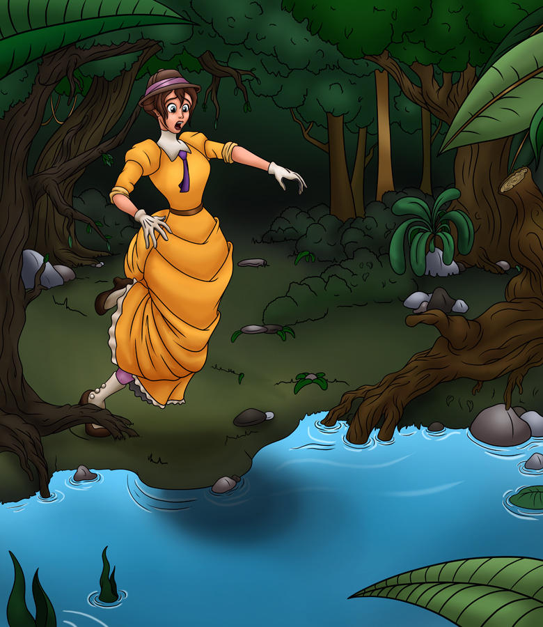 Commission: Jane finds the Fountain of Youth 1 by EduartBoudewijn on