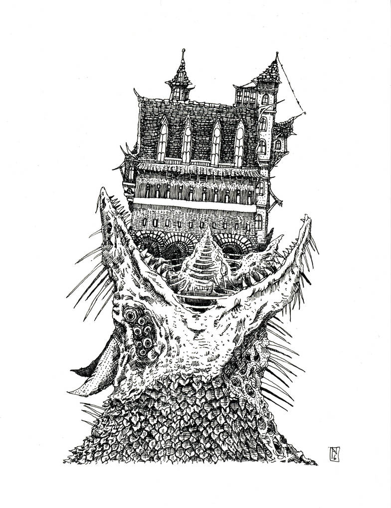 Castle Dragonpuke by oag-thomas