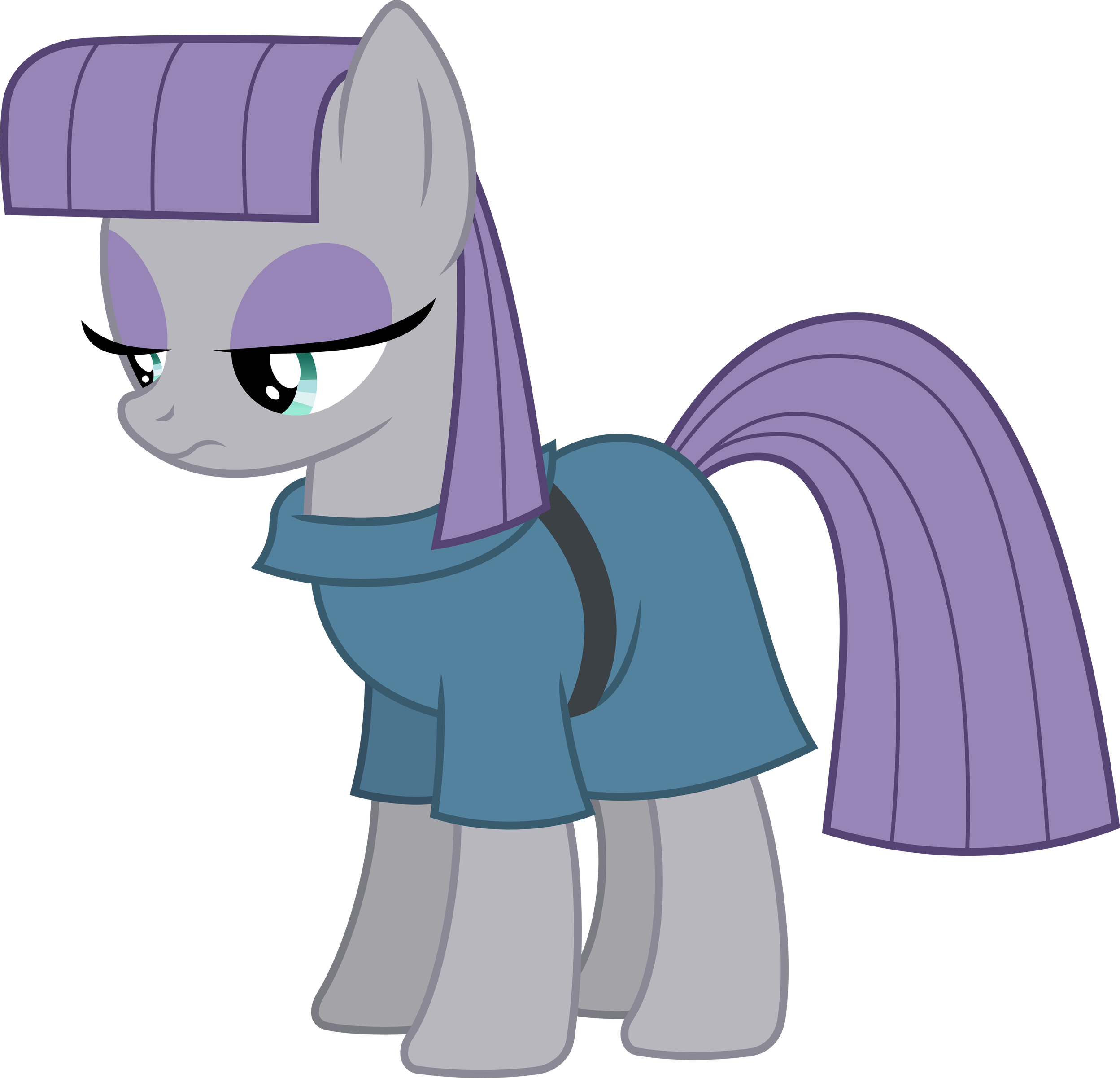 Maud Pie standing and thinking (Vector) by Chrzanek97