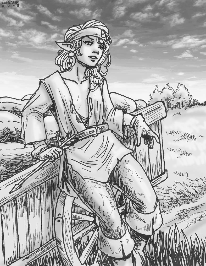 Grey Elf Lady by Shabazik on DeviantArt