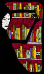 Shelves of Strange Books by AllieHartley