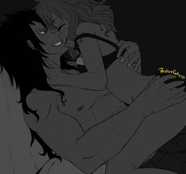 Lights out~ Gajeel x Levy by PastrieCake
