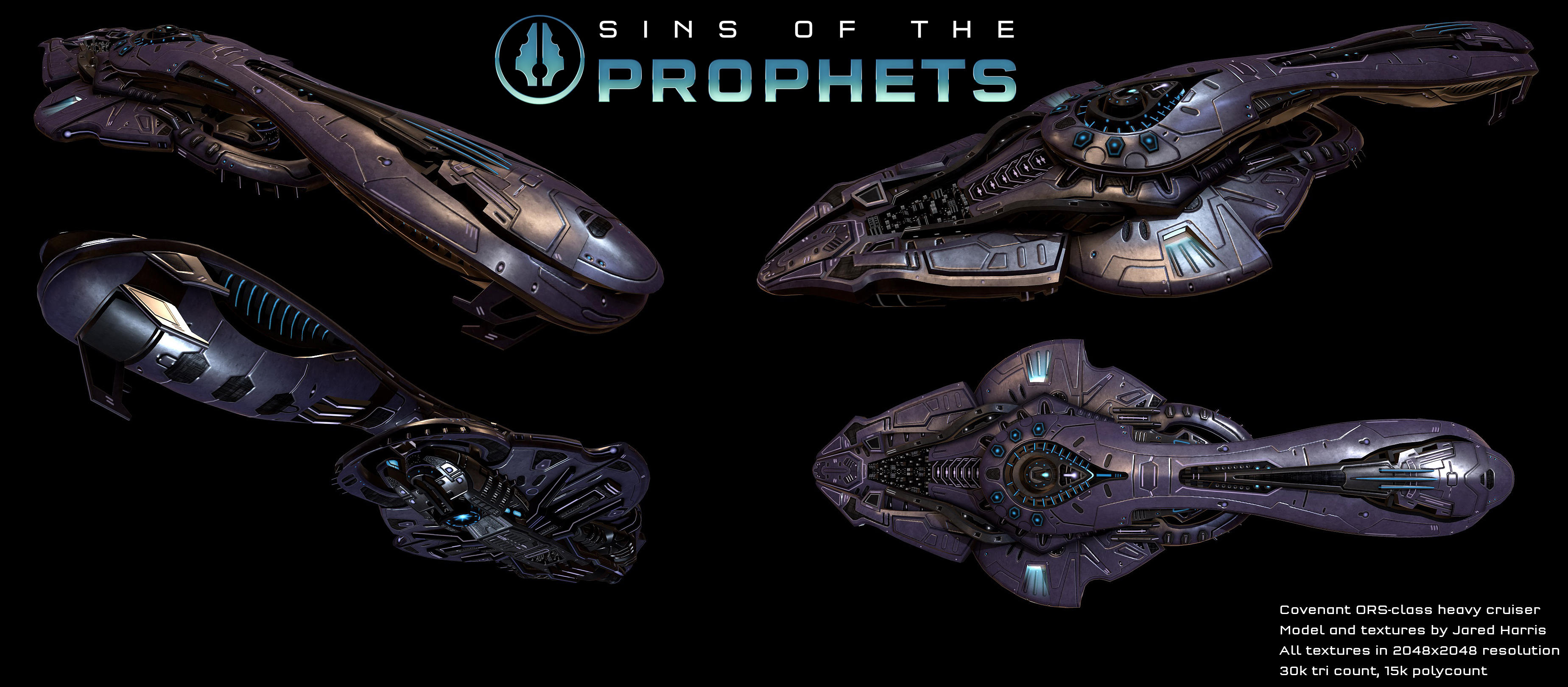 Halo Covenant ORSclass heavy cruiser V2 by