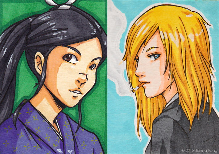 Akiko and Roman by jfong
