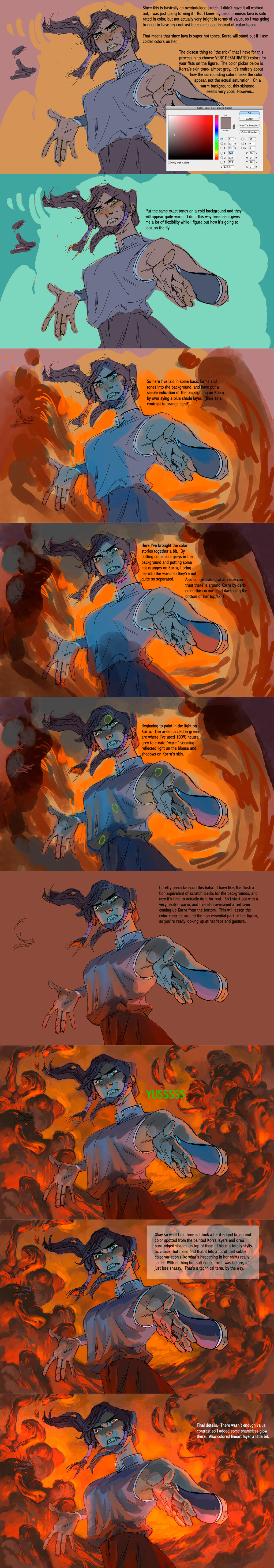 LAVAAAA color steps by toerning