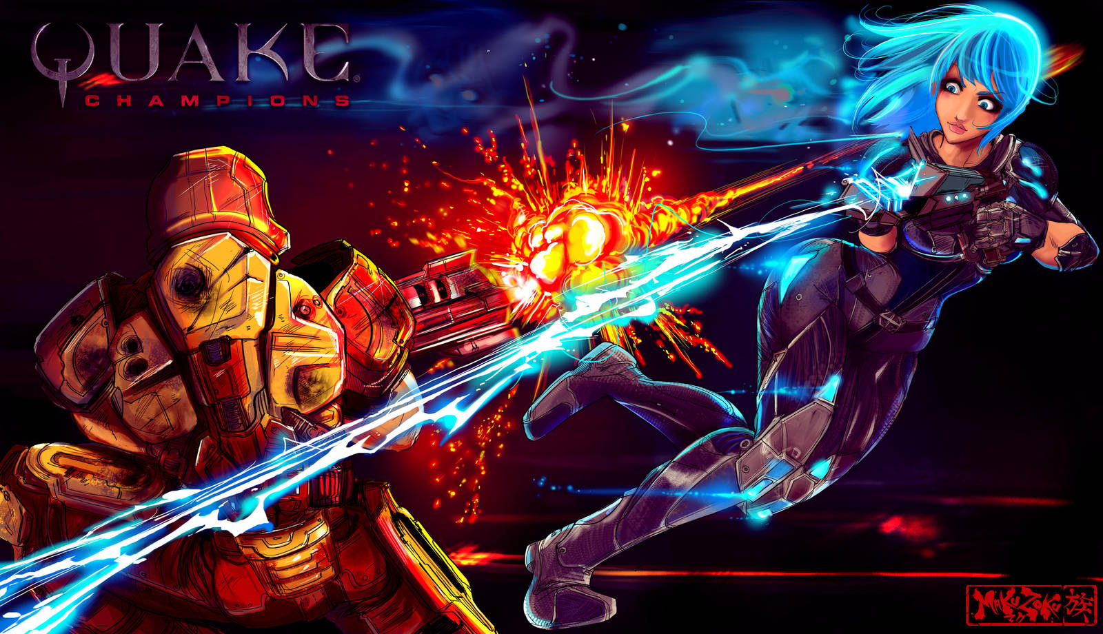 Quake Nyx vs Ranger by MaKuZoKu