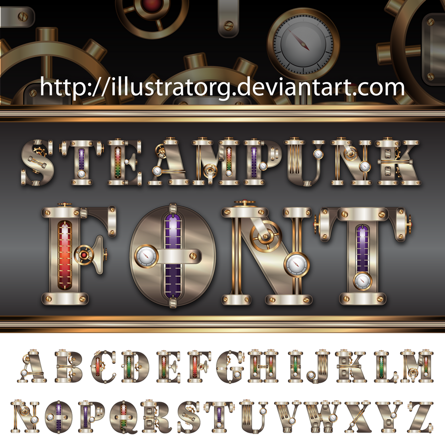 Steampunk FONT V2 by IllustratorG