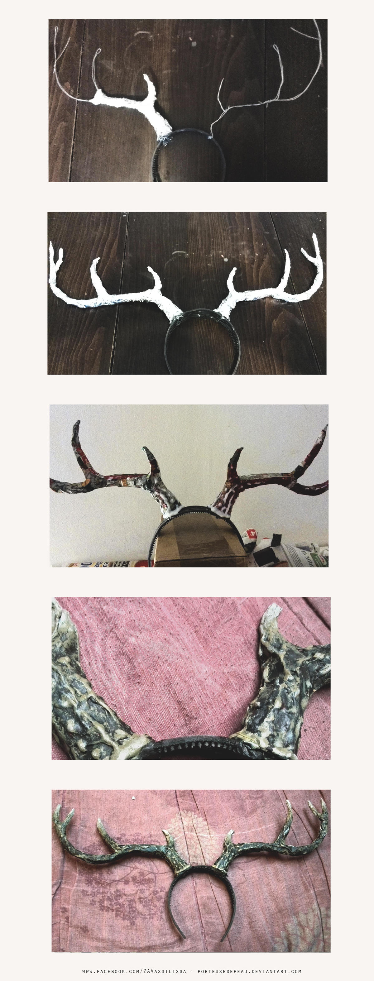 DIY Deer antlers {Step by step} by PorteuseDePeau