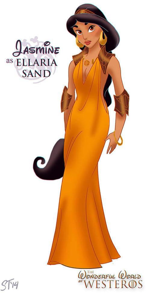 Jasmine as Ellaria Sand by DjeDjehuti