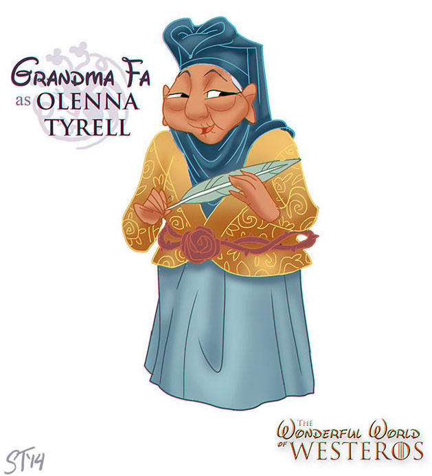 Grandma Fa as Olenna Tyrell by DjeDjehuti