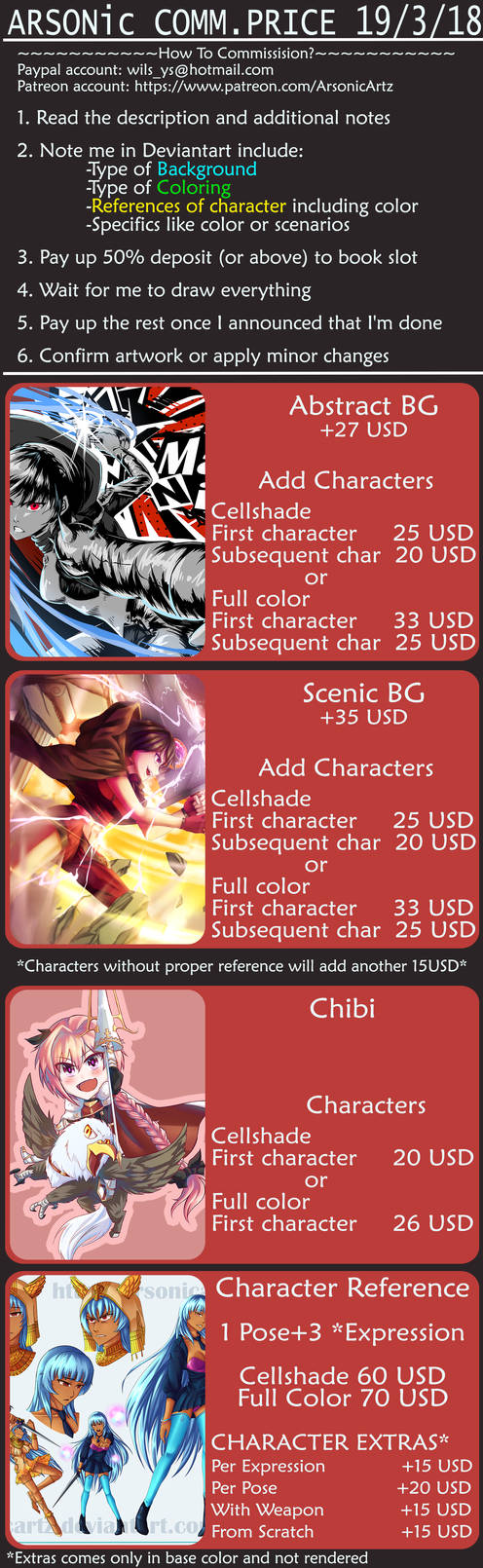 Commission- Info March 2018 by ARSONicARTZ
