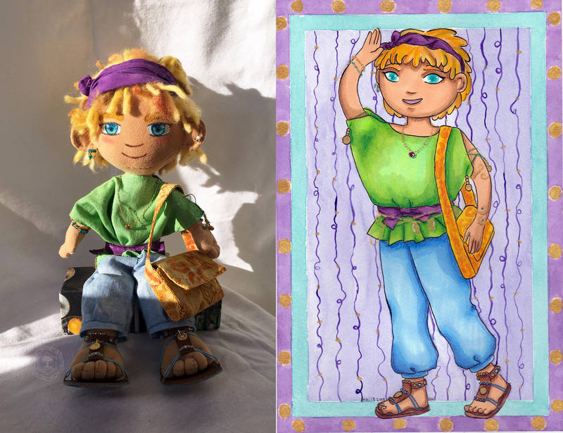 Sadiki Plush doll by amberwillow