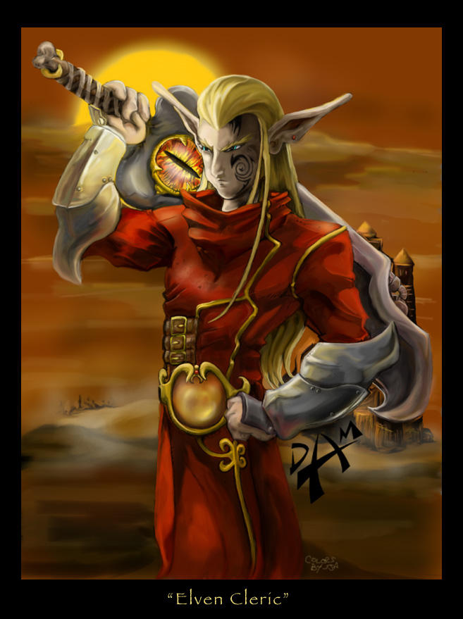 Elfin Cleric by dmario