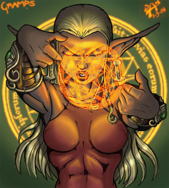 Elfin priestess by dmario