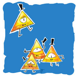 Bill Cipher Finds the Copy Machine by AAOlsonDesign