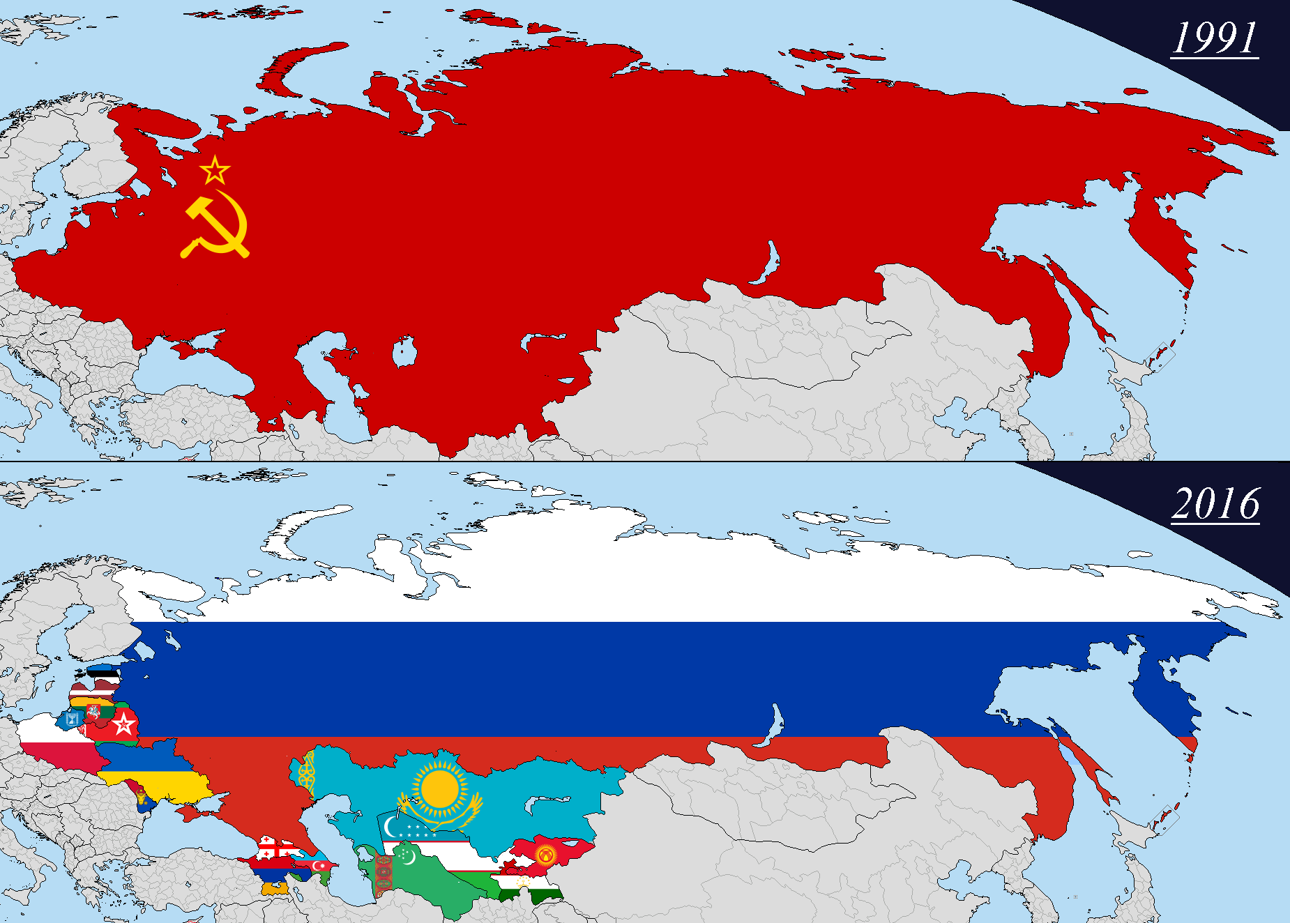 Карта СССР И карта России в сравнении. Карта СССР И России. Территория СССР И России сравнение. Карта СССР И России сравнение.