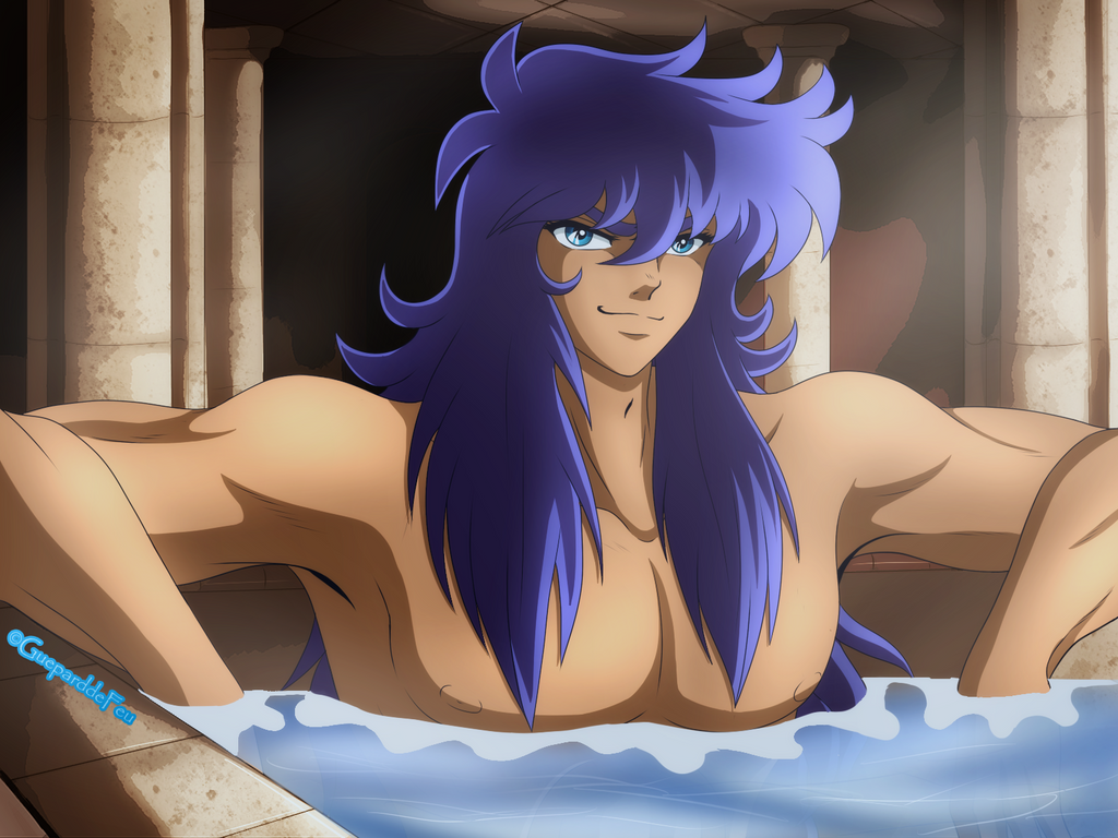 Milo aux thermes by GueparddeFeu
