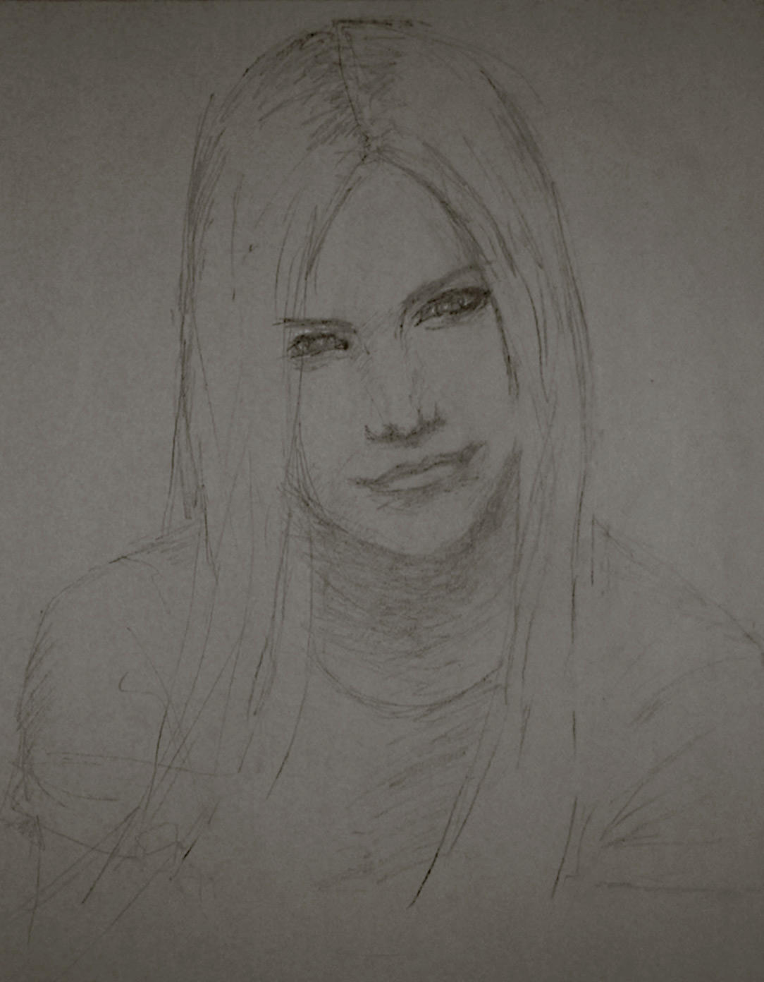 Sketch - Avril by starvingartist