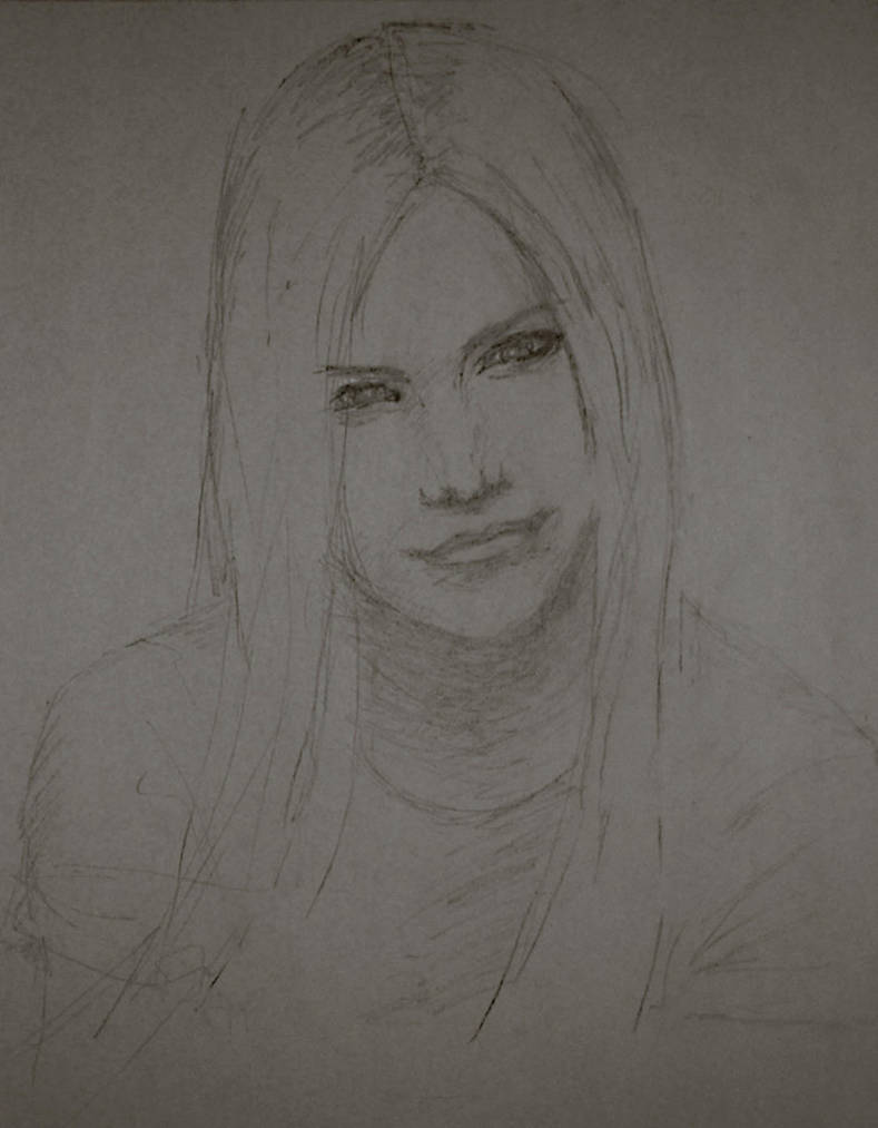 Sketch - Avril by starvingartist