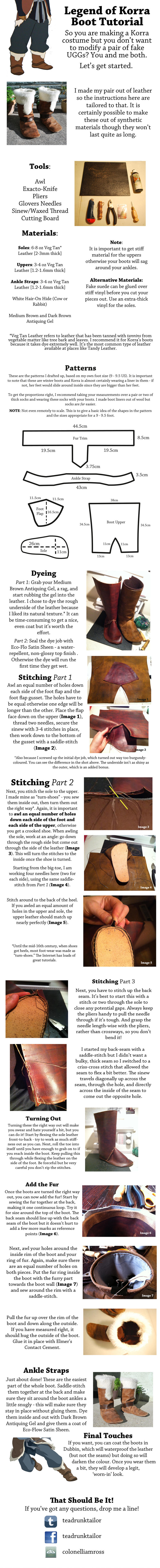 Korra Boot Tutorial by ColonelLiamRoss