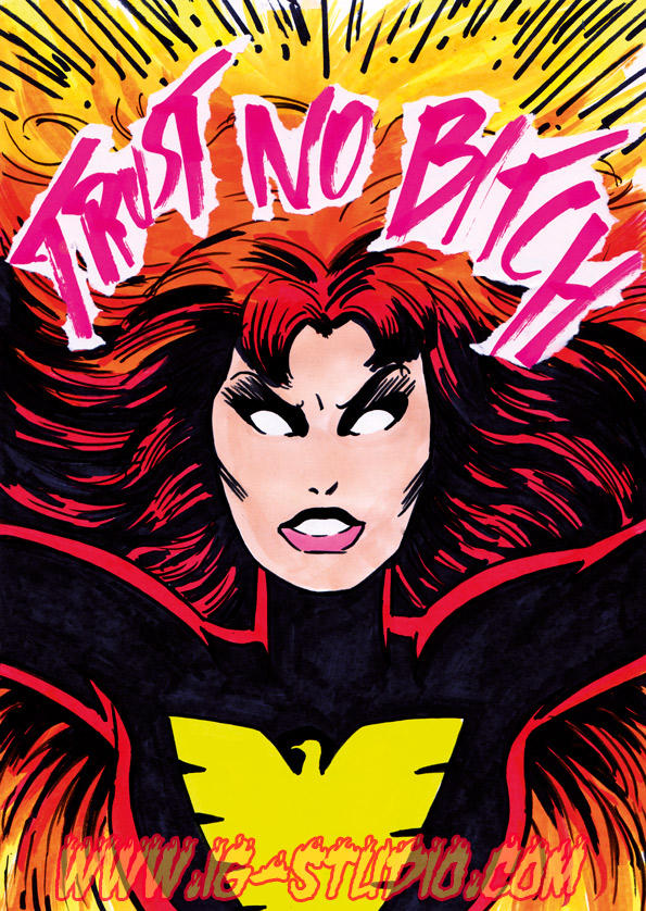 Trust no Bitch 9 Jean Grey as Dark Phoenix by soyivang