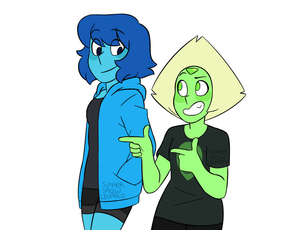 i wanted to draw lapidot in human clothes Commission info Tumblr Speedpaint