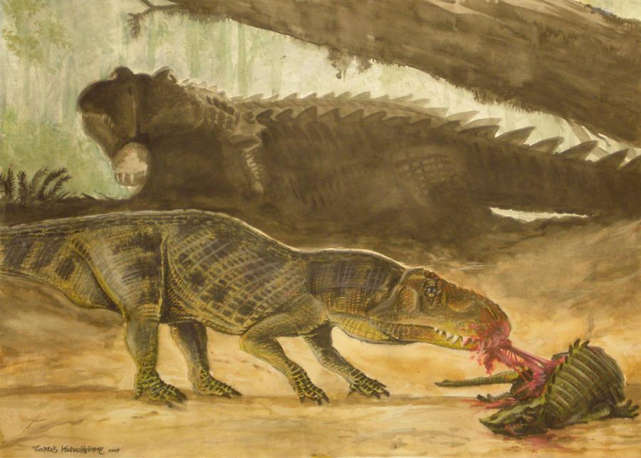 Triassic Lunch by tuomaskoivurinne