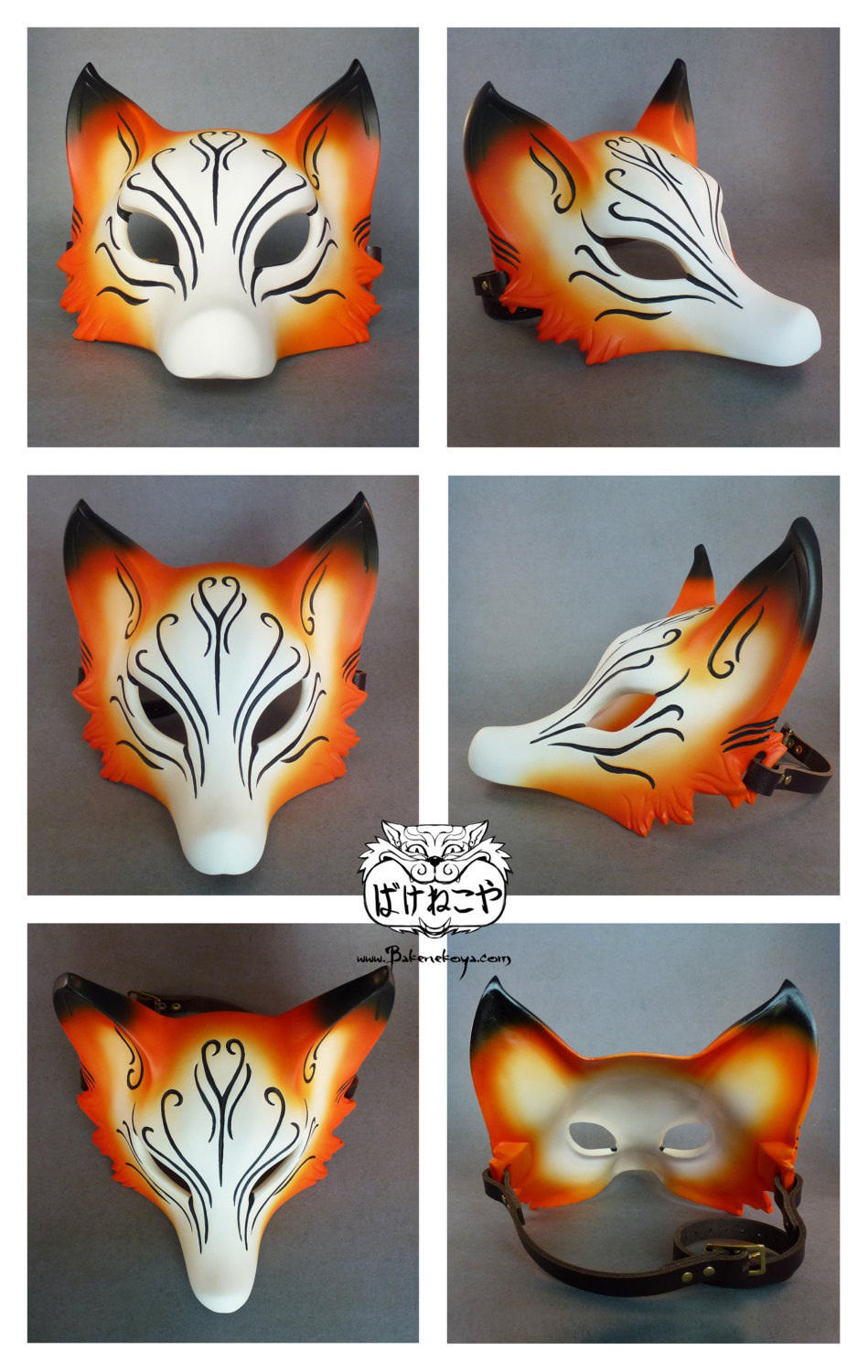 Kitsune mask views by Bakenekoya