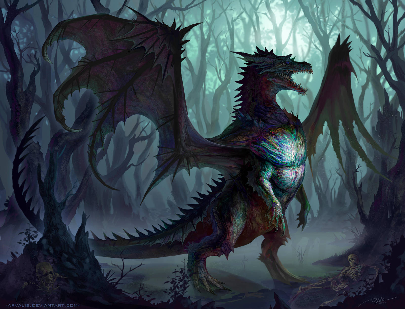 -Umbre Ribmouth Dragon- by arvalis