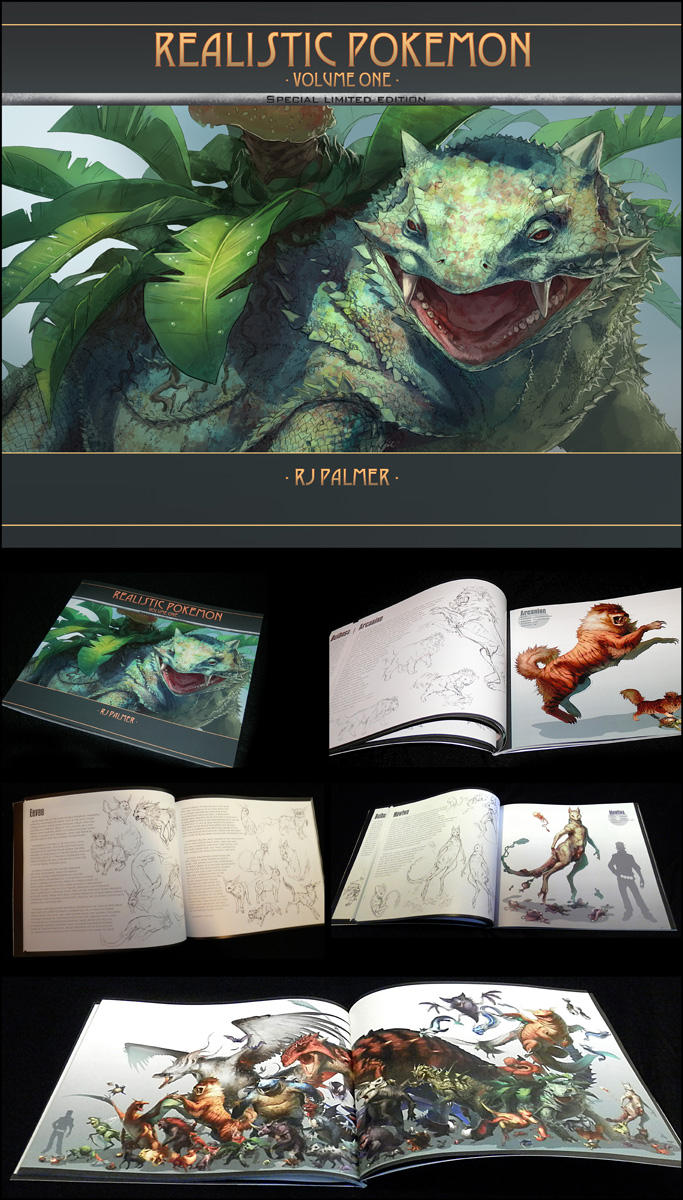 Realistic Pokemon-Volume One Art Book by arvalis