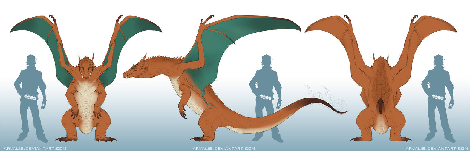 Charizard Orthographic by arvalis