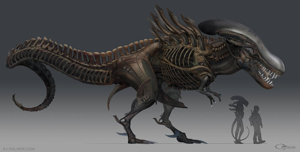 Alien T. rex by arvalis