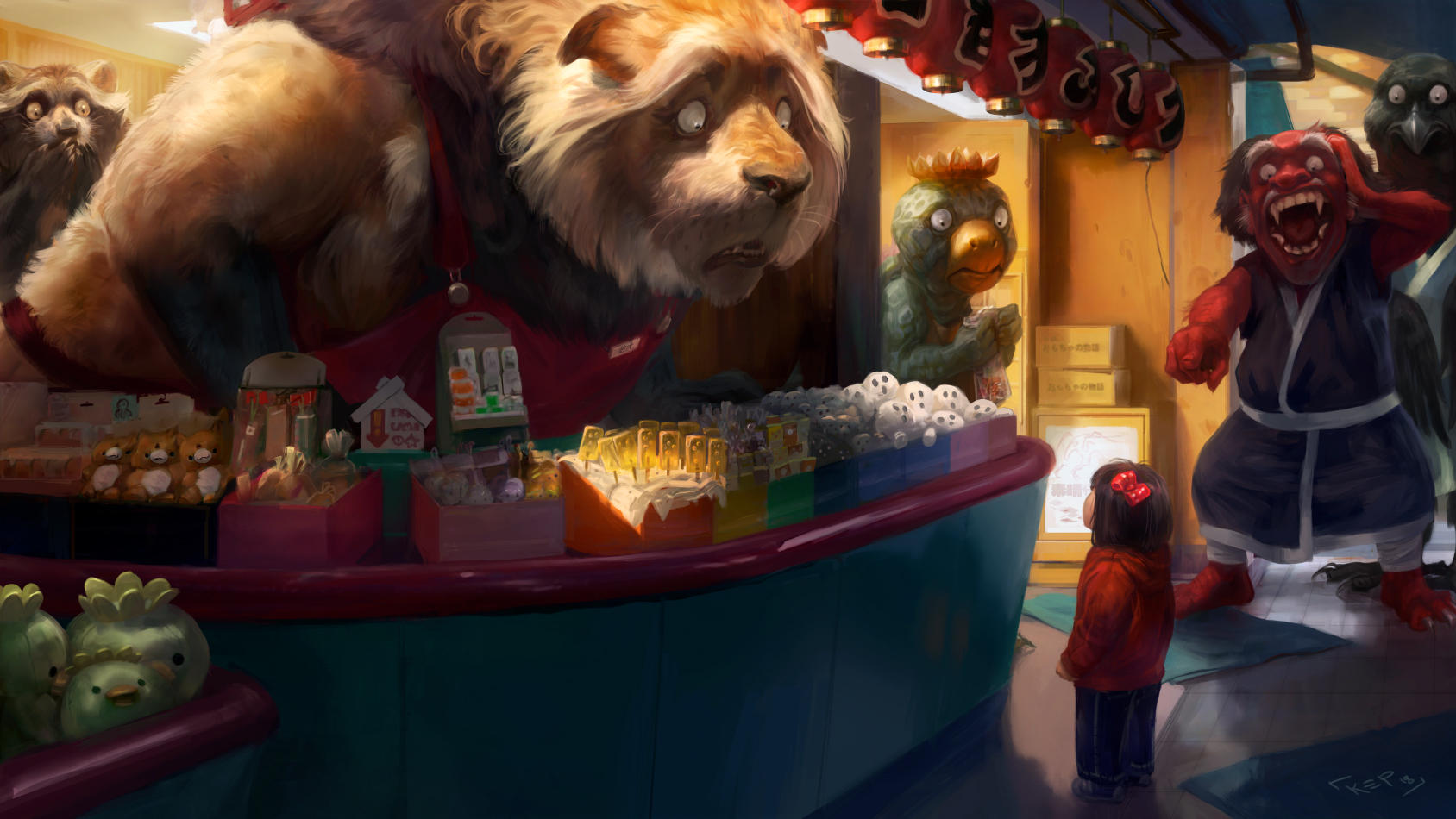 Stranger at the Gift Shop by kepperoni